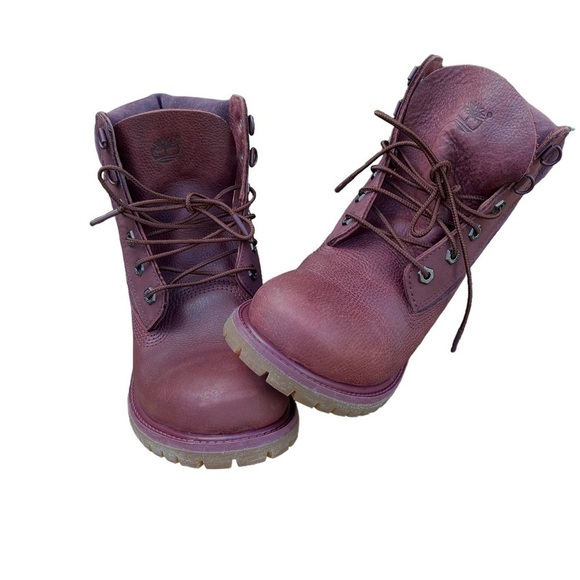 Timberland Shoes - Timberland D Ring Lace Up Boots Burgundy Ladies  9